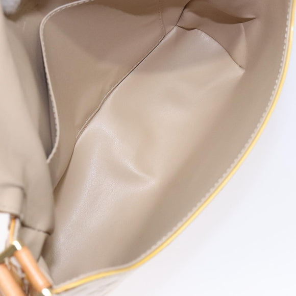 LOUIS VUITTON Monogram Vernis Thompson Street Bag Beige M91301 LV Auth gh569