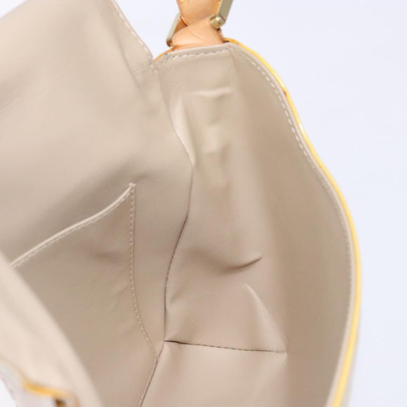 LOUIS VUITTON Monogram Vernis Thompson Street Bag Beige M91301 LV Auth gh569