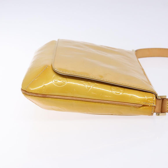 LOUIS VUITTON Monogram Vernis Thompson Street Bag Beige M91301 LV Auth gh569