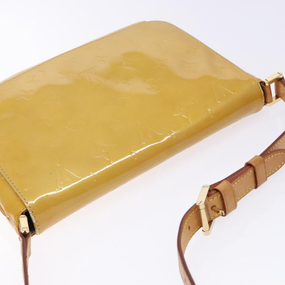 LOUIS VUITTON Monogram Vernis Thompson Street Bag Beige M91301 LV Auth gh569