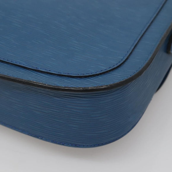 LOUIS VUITTON Epi Saint Cloud GM Shoulder Bag Toledo Blue M52195 LV Auth gh570