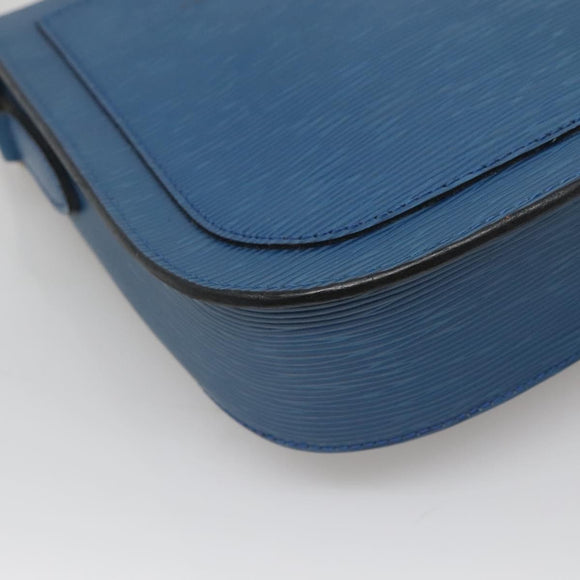 LOUIS VUITTON Epi Saint Cloud GM Shoulder Bag Toledo Blue M52195 LV Auth gh570