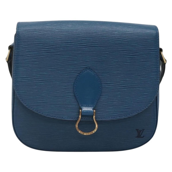 LOUIS VUITTON Epi Saint Cloud GM Shoulder Bag Toledo Blue M52195 LV Auth gh570