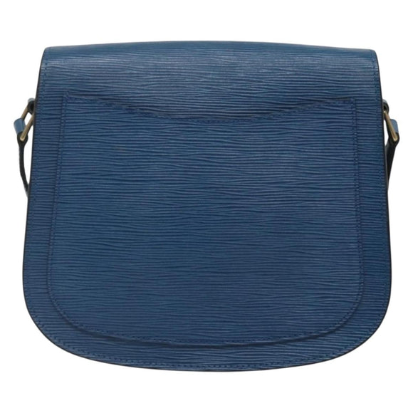 LOUIS VUITTON Epi Saint Cloud GM Shoulder Bag Toledo Blue M52195 LV Auth gh570