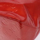 LOUIS VUITTON Monogram Vernis Reade MM Hand Bag Red Rouge M91086 LV Auth gh574-15
