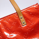 LOUIS VUITTON Monogram Vernis Reade MM Hand Bag Red Rouge M91086 LV Auth gh574-10
