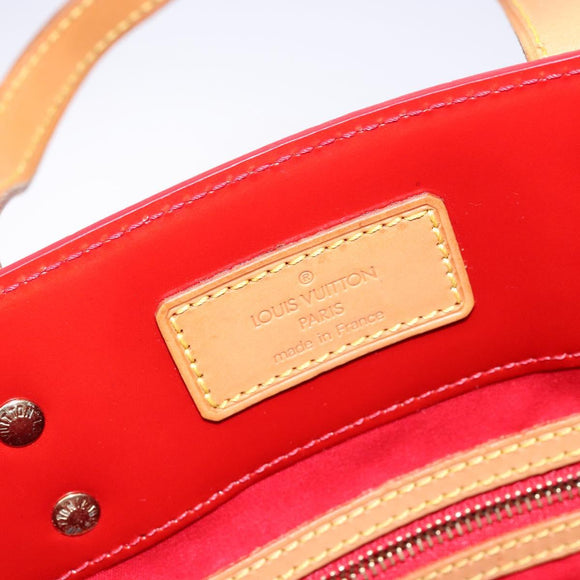 LOUIS VUITTON Monogram Vernis Reade MM Hand Bag Red Rouge M91086 LV Auth gh574