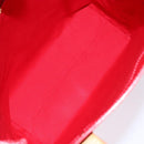 LOUIS VUITTON Monogram Vernis Reade MM Hand Bag Red Rouge M91086 LV Auth gh574-11