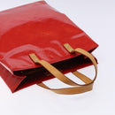 LOUIS VUITTON Monogram Vernis Reade MM Hand Bag Red Rouge M91086 LV Auth gh574-6
