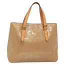 LOUIS VUITTON Monogram Vernis Brentwood Shoulder Bag Noisette M91511 Auth gh577-1