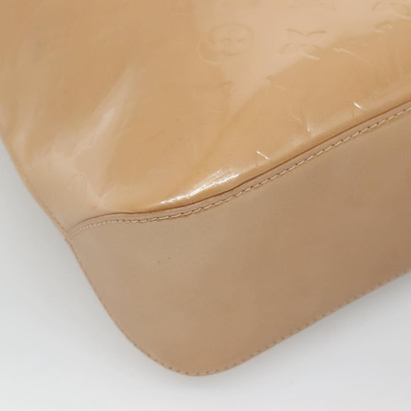 LOUIS VUITTON Monogram Vernis Brentwood Shoulder Bag Noisette M91511 Auth gh577