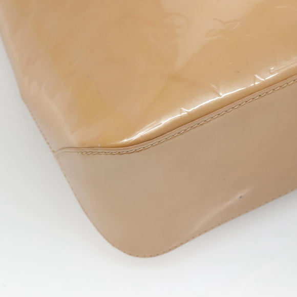 LOUIS VUITTON Monogram Vernis Brentwood Shoulder Bag Noisette M91511 Auth gh577