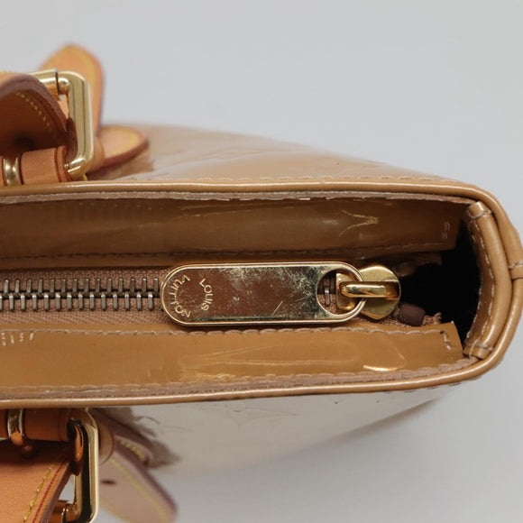 LOUIS VUITTON Monogram Vernis Brentwood Shoulder Bag Noisette M91511 Auth gh577