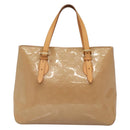 LOUIS VUITTON Monogram Vernis Brentwood Shoulder Bag Noisette M91511 Auth gh577-13