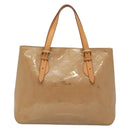 LOUIS VUITTON Monogram Vernis Brentwood Shoulder Bag Noisette M91511 Auth gh577-2