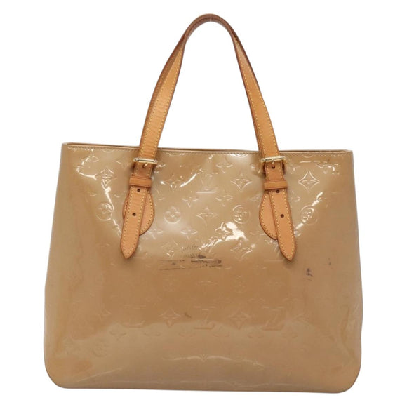LOUIS VUITTON Monogram Vernis Brentwood Shoulder Bag Noisette M91511 Auth gh577