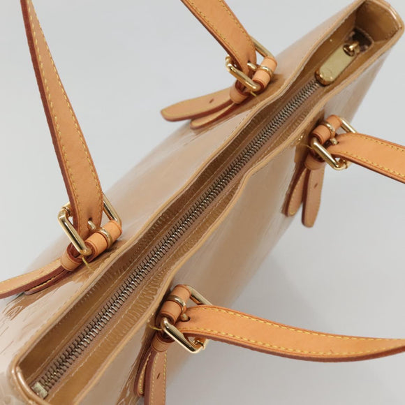 LOUIS VUITTON Monogram Vernis Brentwood Shoulder Bag Noisette M91511 Auth gh577