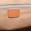 CELINE Macadam Canvas Clutch Bag PVC Leather Brown Auth gh579-14
