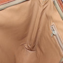 CELINE Macadam Canvas Clutch Bag PVC Leather Brown Auth gh579-17