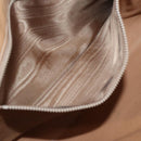 CELINE Macadam Canvas Clutch Bag PVC Leather Brown Auth gh579-18