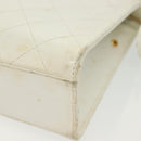 CHANEL Matelasse Chain Shoulder Bag Caviar Skin White Gold CC Auth gh580-12