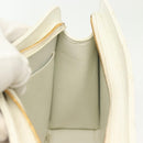 CHANEL Matelasse Chain Shoulder Bag Caviar Skin White Gold CC Auth gh580-20