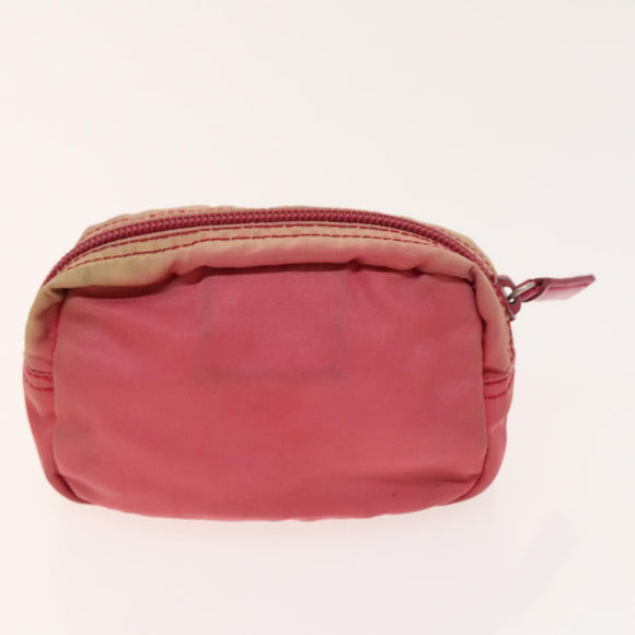 PRADA Pouch Nylon 3Set Black Pink Auth gh587