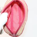 PRADA Pouch Nylon 3Set Black Pink Auth gh587-14