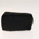 PRADA Pouch Nylon 3Set Black Pink Auth gh587-3