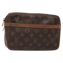 LOUIS VUITTON Monogram Compiegne 23 Clutch Bag M51847 LV Auth gh593-1