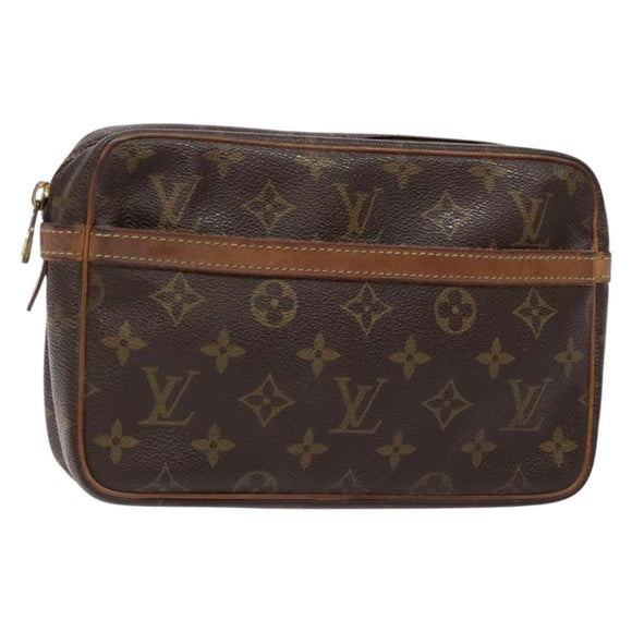 LOUIS VUITTON Monogram Compiegne 23 Clutch Bag M51847 LV Auth gh593