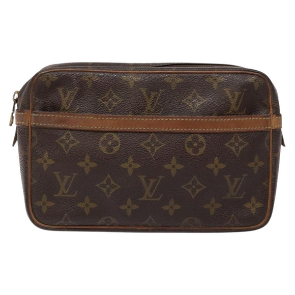 LOUIS VUITTON Monogram Compiegne 23 Clutch Bag M51847 LV Auth gh593