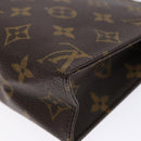 LOUIS VUITTON Monogram Poche Toilette 19 Pouch M47544 LV Auth gh597-15