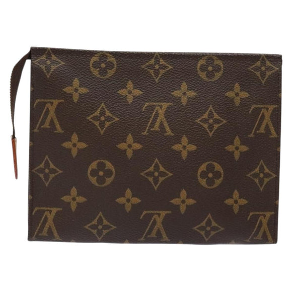 LOUIS VUITTON Monogram Poche Toilette 19 Pouch M47544 LV Auth gh597