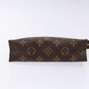 LOUIS VUITTON Monogram Poche Toilette 19 Pouch M47544 LV Auth gh597-6