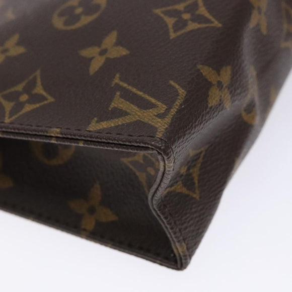 LOUIS VUITTON Monogram Poche Toilette 19 Pouch M47544 LV Auth gh597
