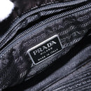 PRADA Hand Bag Nylon Black Silver Auth gh600-17