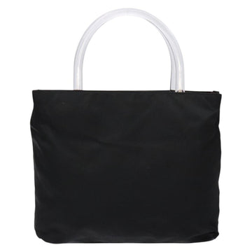PRADA Hand Bag Nylon Black Silver Auth gh600 - 0