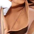 CELINE Macadam Canvas Clutch Bag PVC Leather Brown Gold Auth gh607-10