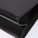 GUCCI Shoulder Bag Patent leather Black Silver Auth gh609-9