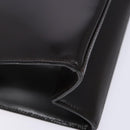 GUCCI Shoulder Bag Patent leather Black Silver Auth gh609-16