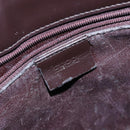 GUCCI Shoulder Bag Patent leather Black Silver Auth gh609-18