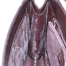 GUCCI Shoulder Bag Patent leather Black Silver Auth gh609-20