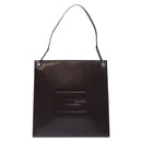 GUCCI Shoulder Bag Patent leather Black Silver Auth gh609-13