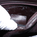 GUCCI Shoulder Bag Patent leather Black Silver Auth gh609-12