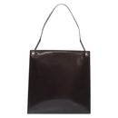 GUCCI Shoulder Bag Patent leather Black Silver Auth gh609-2