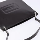 GUCCI Shoulder Bag Patent leather Black Silver Auth gh609-6