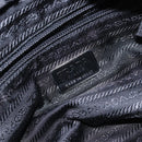 PRADA Tote Bag Nylon Green Silver Auth gh610-18