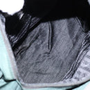 PRADA Tote Bag Nylon Green Silver Auth gh610-11