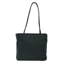PRADA Tote Bag Nylon Green Silver Auth gh610-2